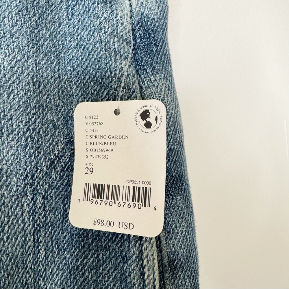 NWT We the free Free People Osaka mid rise barrel lightweight jean button fly 29 - Picture 11 of 14